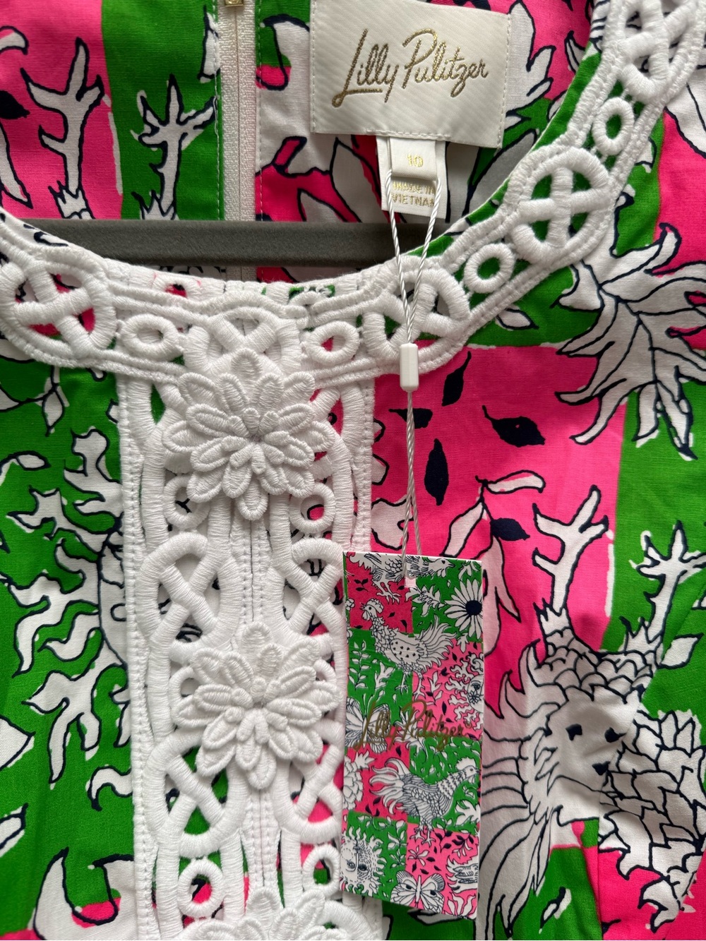 Lilly Pulitzer Pink, Green & White Floral Sleeveless Maxi Dress Never worn. - Picture 6 of 7